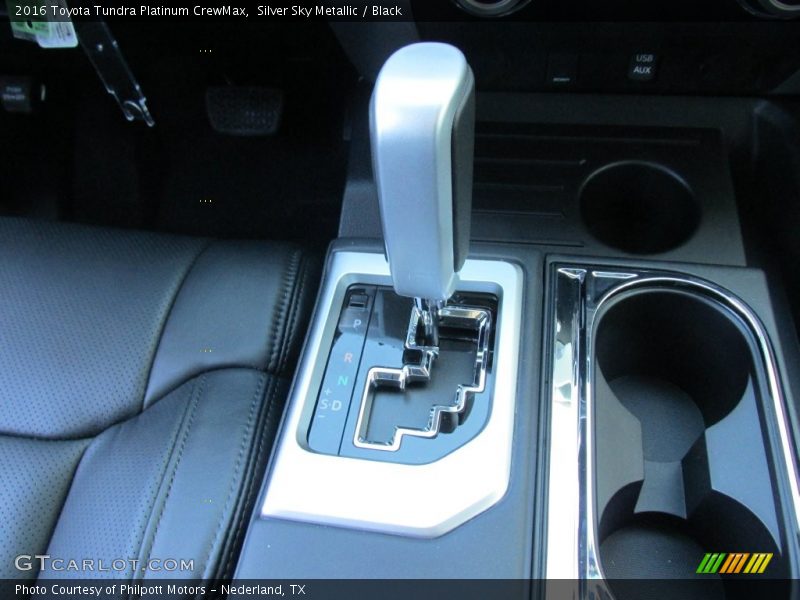 Silver Sky Metallic / Black 2016 Toyota Tundra Platinum CrewMax