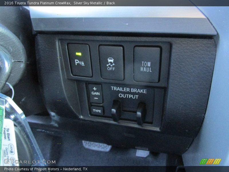 Silver Sky Metallic / Black 2016 Toyota Tundra Platinum CrewMax