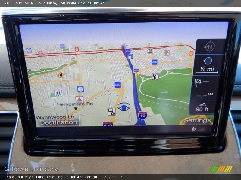 Ibis White / Nougat Brown 2011 Audi A8 4.2 FSI quattro