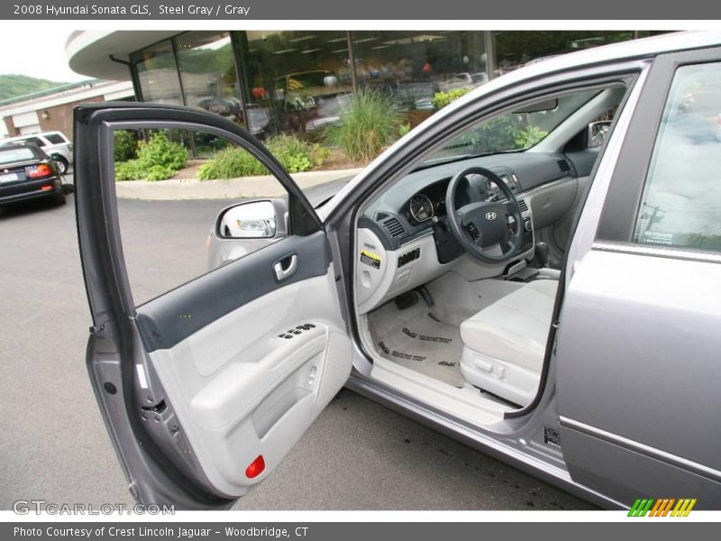 Steel Gray / Gray 2008 Hyundai Sonata GLS