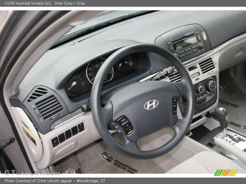 Steel Gray / Gray 2008 Hyundai Sonata GLS