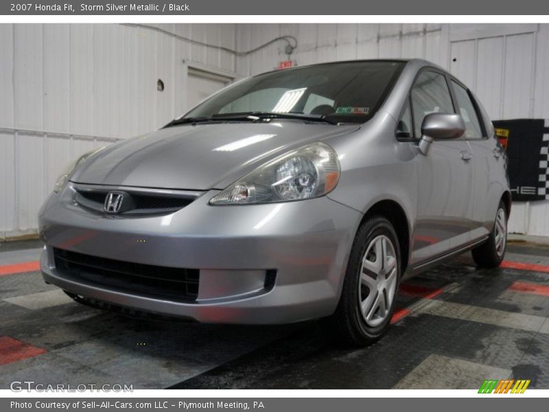 Storm Silver Metallic / Black 2007 Honda Fit