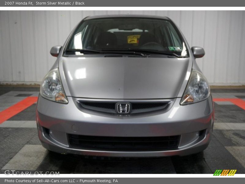 Storm Silver Metallic / Black 2007 Honda Fit