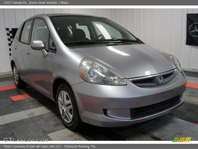 Storm Silver Metallic / Black 2007 Honda Fit