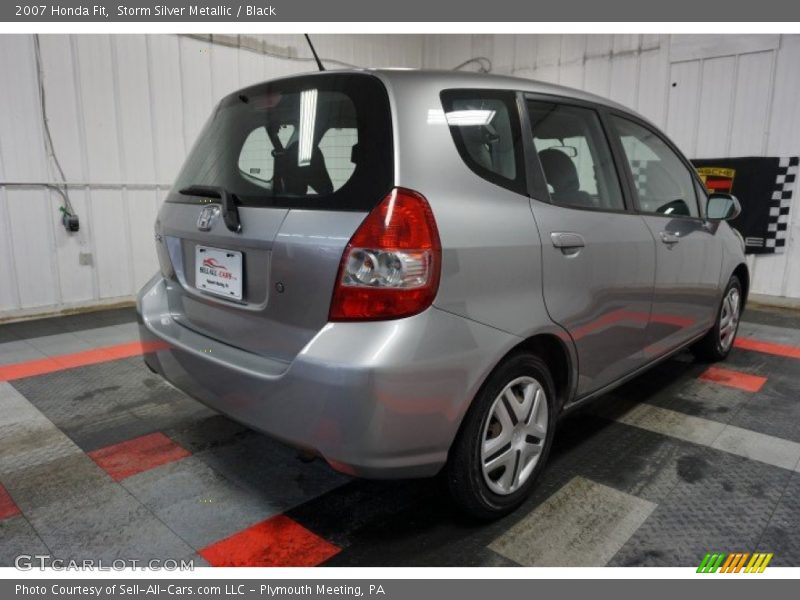 Storm Silver Metallic / Black 2007 Honda Fit