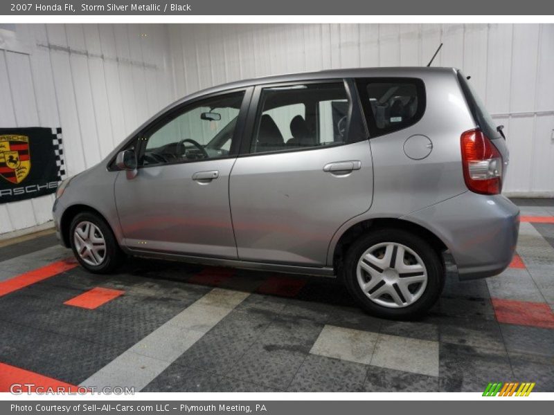 Storm Silver Metallic / Black 2007 Honda Fit