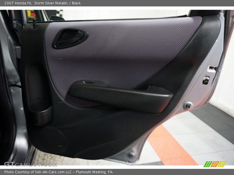 Storm Silver Metallic / Black 2007 Honda Fit