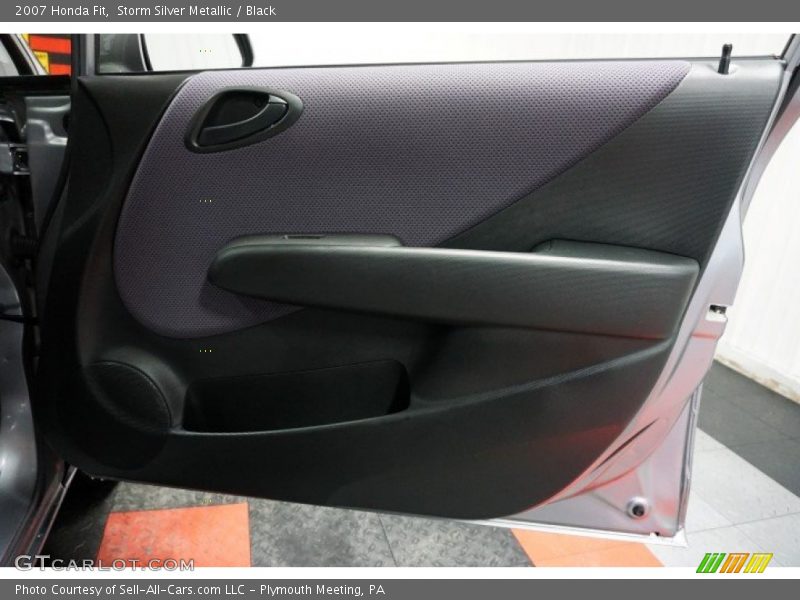 Storm Silver Metallic / Black 2007 Honda Fit