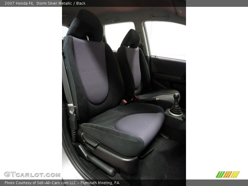 Storm Silver Metallic / Black 2007 Honda Fit