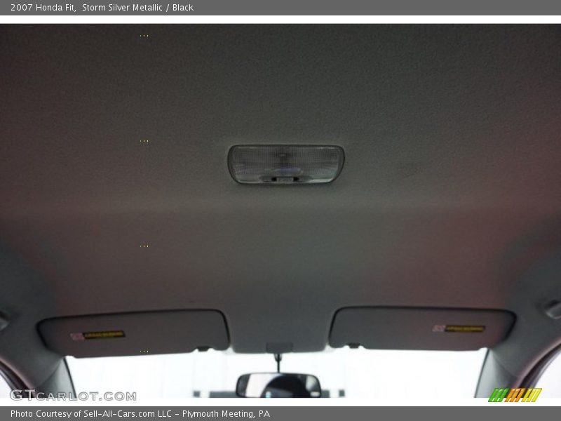 Storm Silver Metallic / Black 2007 Honda Fit