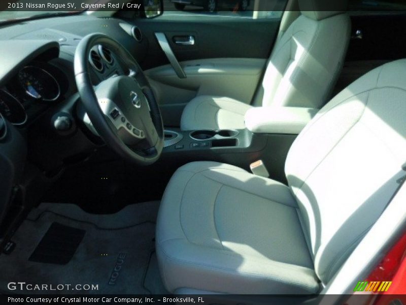 Cayenne Red / Gray 2013 Nissan Rogue SV