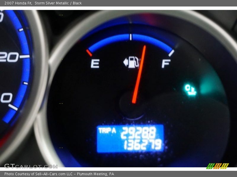 Storm Silver Metallic / Black 2007 Honda Fit