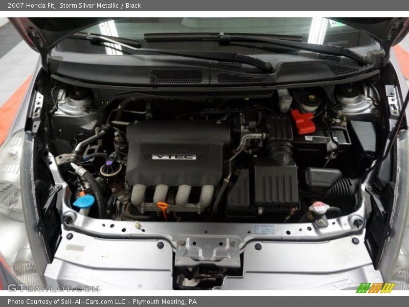 Storm Silver Metallic / Black 2007 Honda Fit