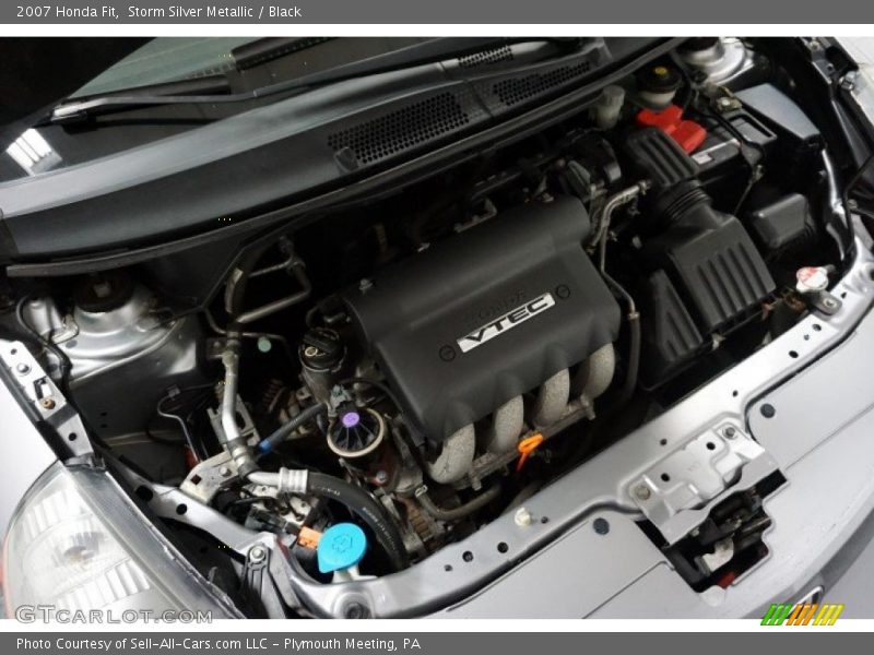 Storm Silver Metallic / Black 2007 Honda Fit