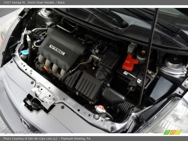Storm Silver Metallic / Black 2007 Honda Fit