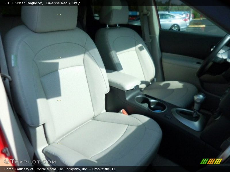 Cayenne Red / Gray 2013 Nissan Rogue SV