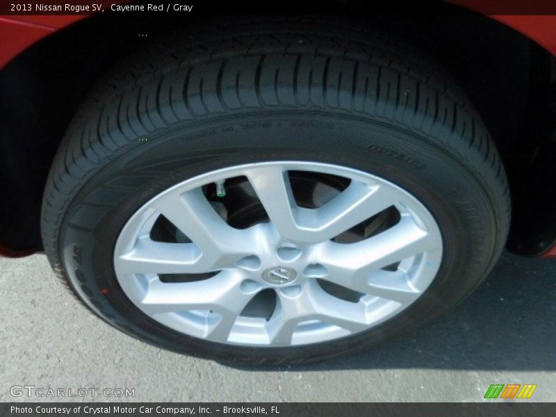 Cayenne Red / Gray 2013 Nissan Rogue SV