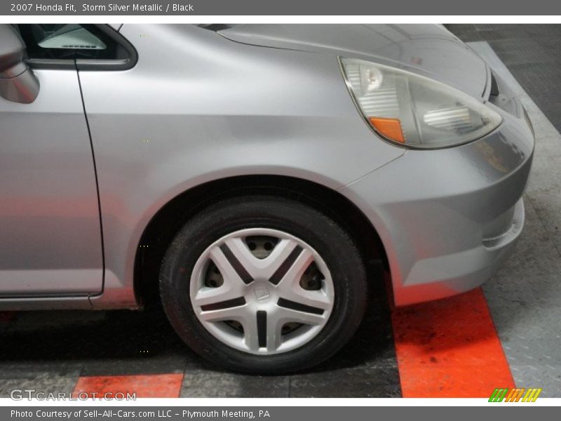 Storm Silver Metallic / Black 2007 Honda Fit