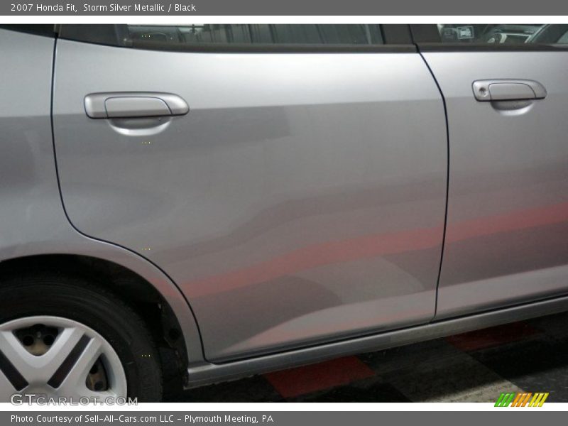 Storm Silver Metallic / Black 2007 Honda Fit