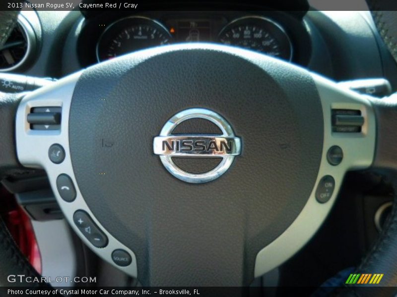 Cayenne Red / Gray 2013 Nissan Rogue SV
