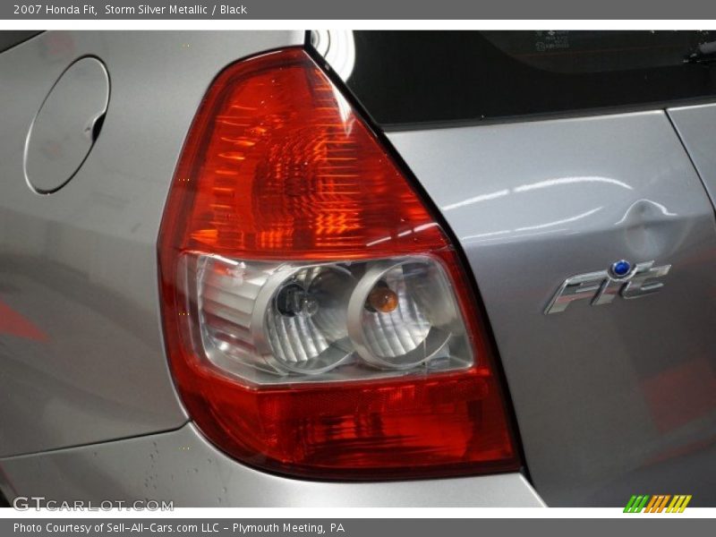 Storm Silver Metallic / Black 2007 Honda Fit