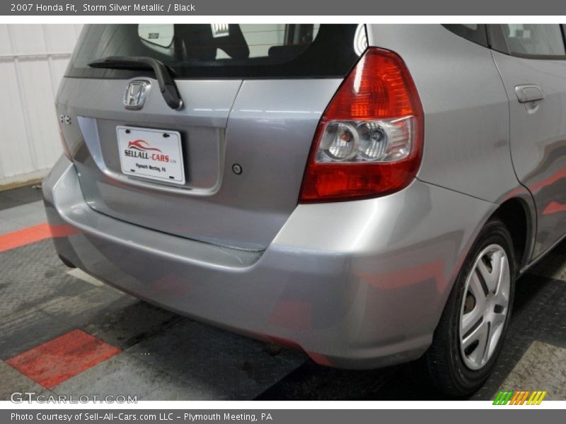 Storm Silver Metallic / Black 2007 Honda Fit