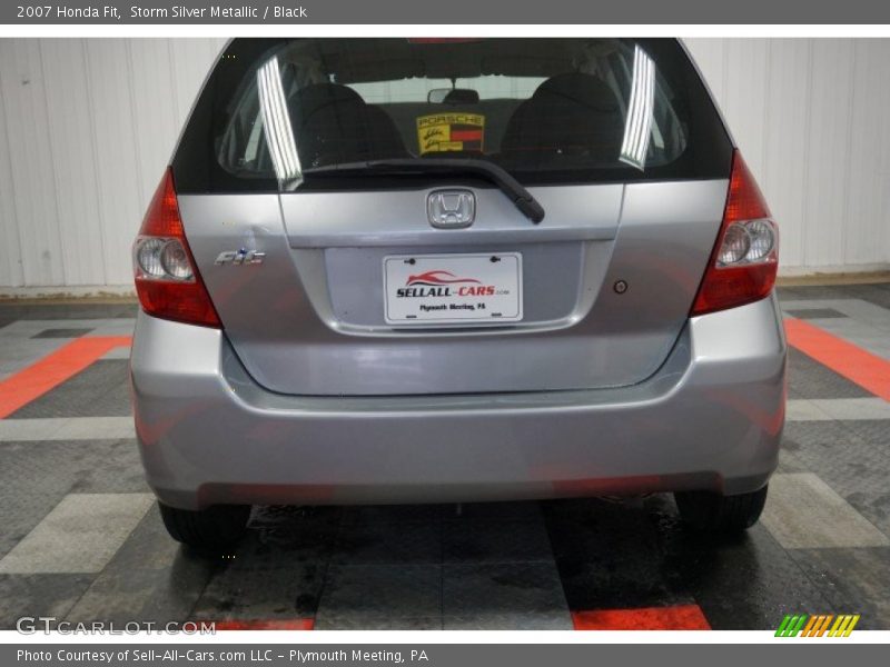 Storm Silver Metallic / Black 2007 Honda Fit