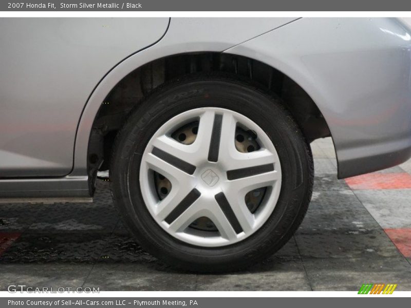 Storm Silver Metallic / Black 2007 Honda Fit