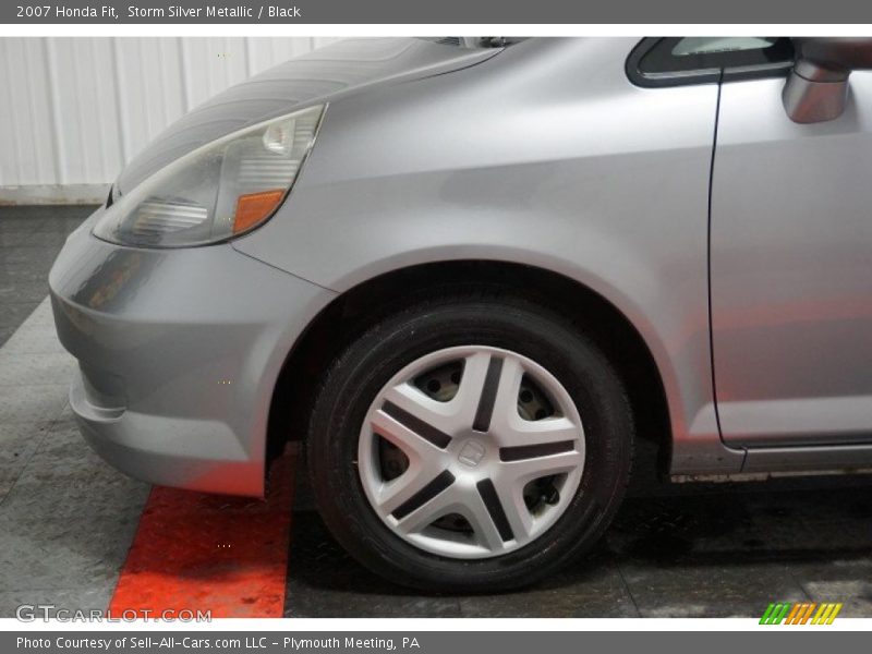 Storm Silver Metallic / Black 2007 Honda Fit