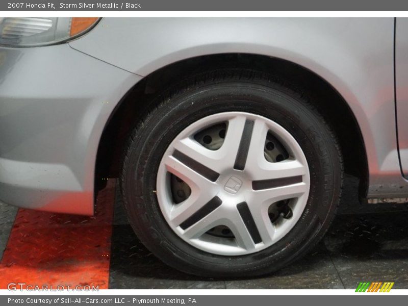 Storm Silver Metallic / Black 2007 Honda Fit