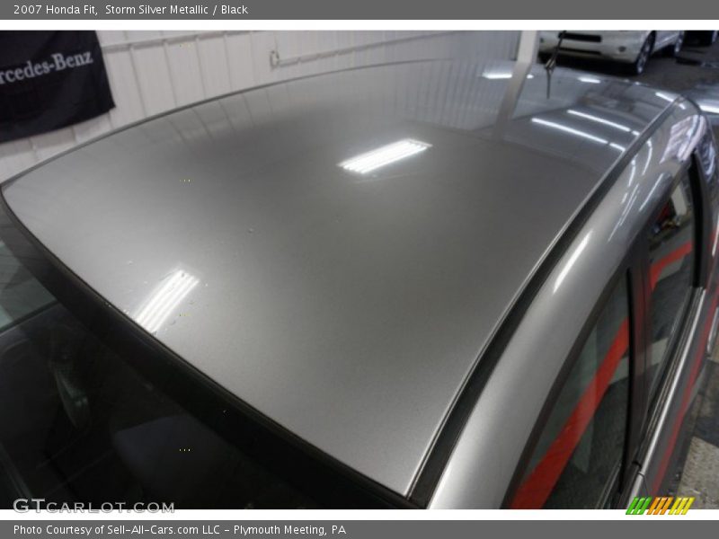 Storm Silver Metallic / Black 2007 Honda Fit