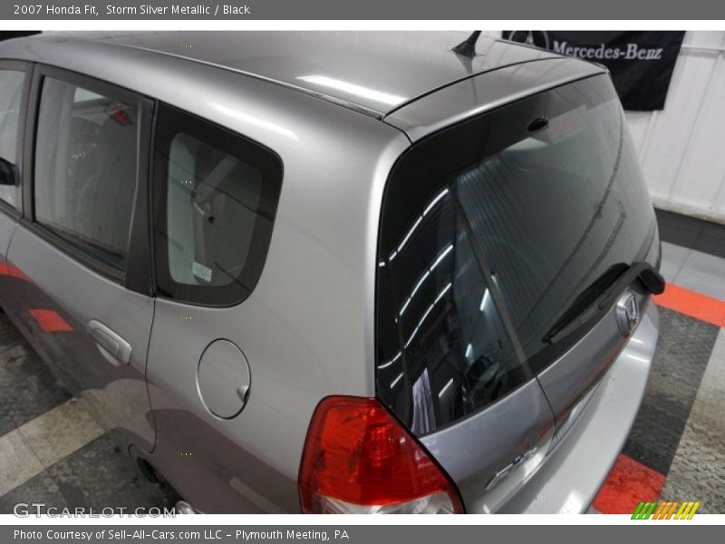 Storm Silver Metallic / Black 2007 Honda Fit