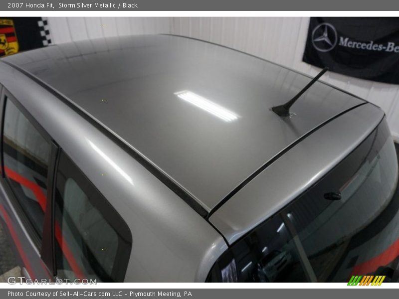 Storm Silver Metallic / Black 2007 Honda Fit