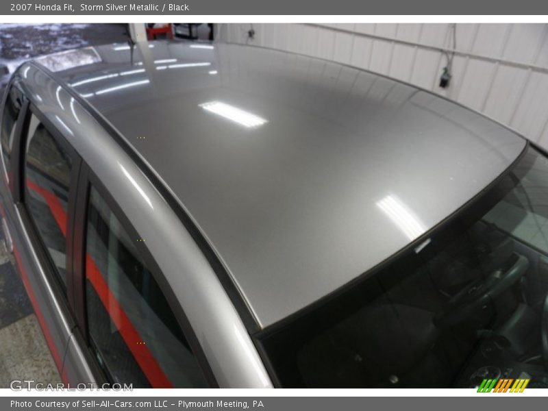 Storm Silver Metallic / Black 2007 Honda Fit