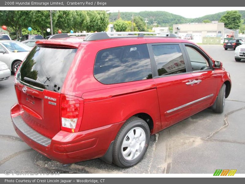 Cranberry Red / Beige 2008 Hyundai Entourage Limited