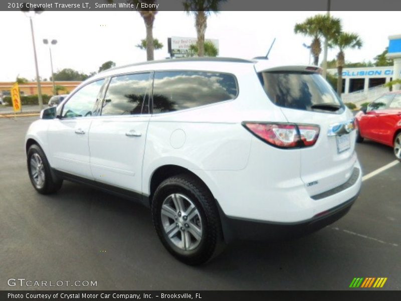 Summit White / Ebony 2016 Chevrolet Traverse LT