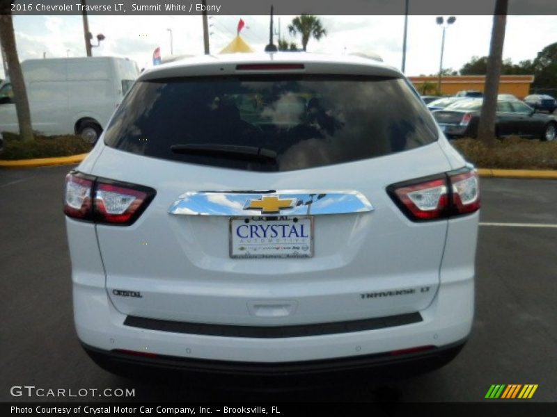 Summit White / Ebony 2016 Chevrolet Traverse LT