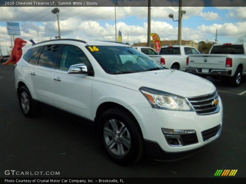 Summit White / Ebony 2016 Chevrolet Traverse LT