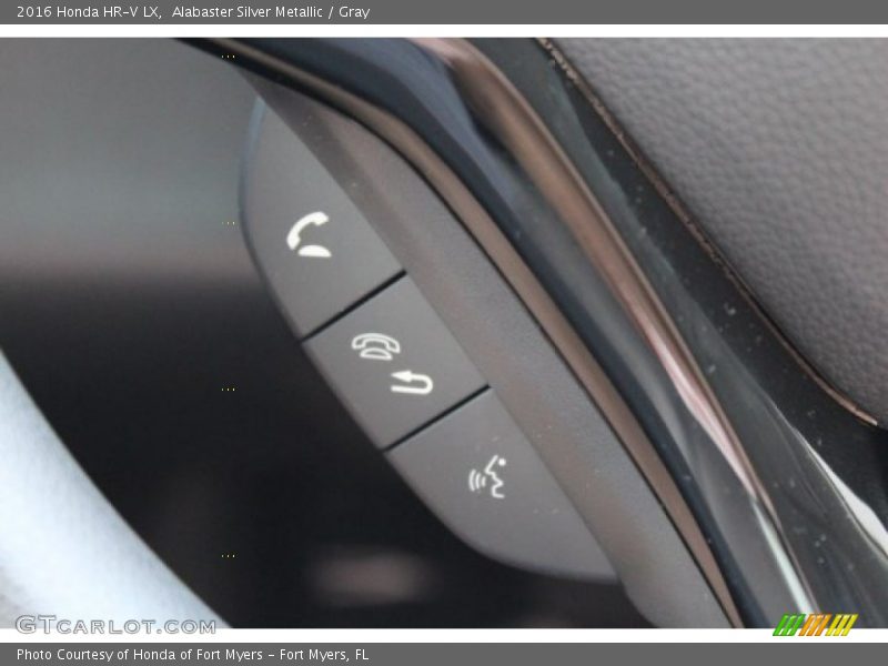Alabaster Silver Metallic / Gray 2016 Honda HR-V LX
