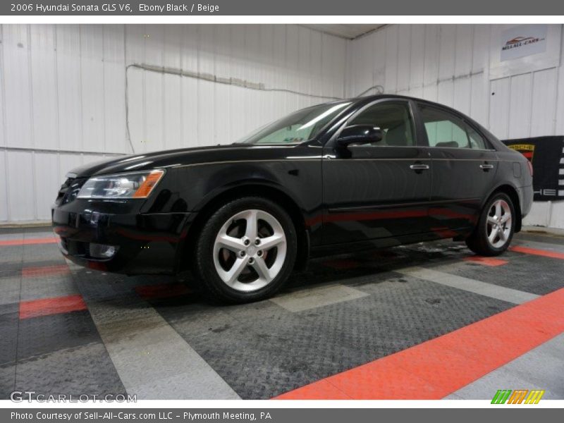 Ebony Black / Beige 2006 Hyundai Sonata GLS V6