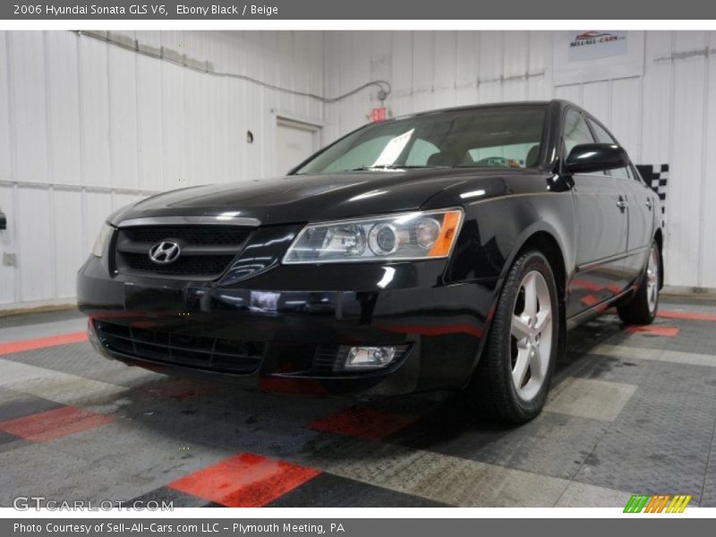 Ebony Black / Beige 2006 Hyundai Sonata GLS V6