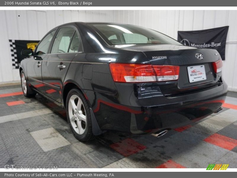 Ebony Black / Beige 2006 Hyundai Sonata GLS V6