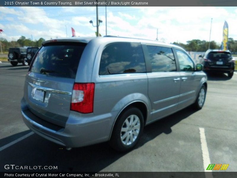 Billet Silver Metallic / Black/Light Graystone 2015 Chrysler Town & Country Touring