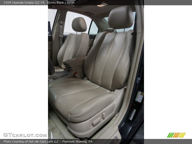 Ebony Black / Beige 2006 Hyundai Sonata GLS V6