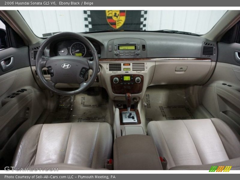 Ebony Black / Beige 2006 Hyundai Sonata GLS V6