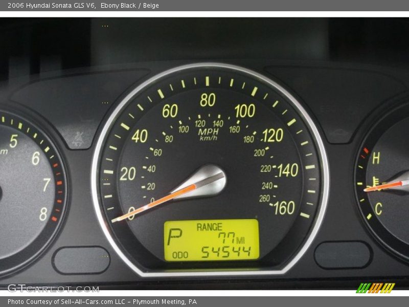 Ebony Black / Beige 2006 Hyundai Sonata GLS V6