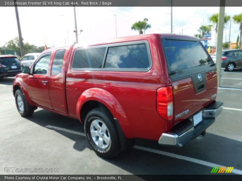 Red Brick / Beige 2010 Nissan Frontier SE V6 King Cab 4x4