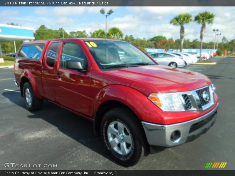 Red Brick / Beige 2010 Nissan Frontier SE V6 King Cab 4x4