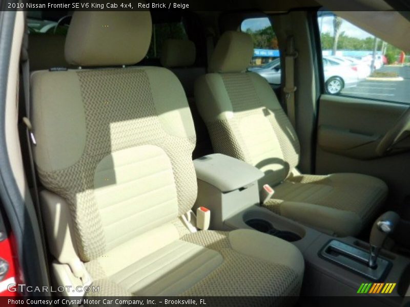 Red Brick / Beige 2010 Nissan Frontier SE V6 King Cab 4x4