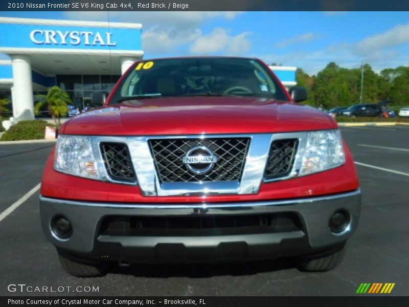Red Brick / Beige 2010 Nissan Frontier SE V6 King Cab 4x4